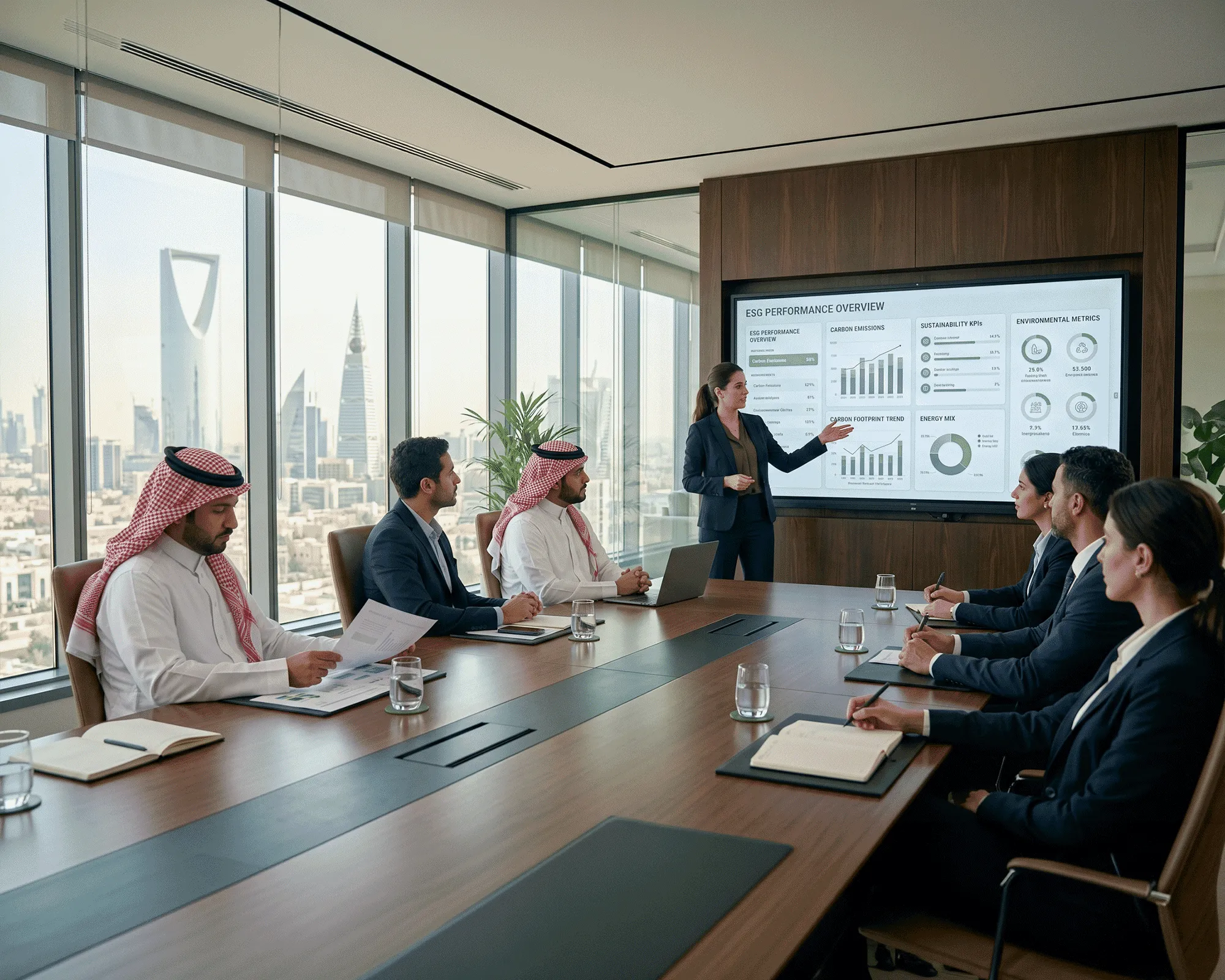 ESG and sustainability reporting for organizations in Saudi Arabia